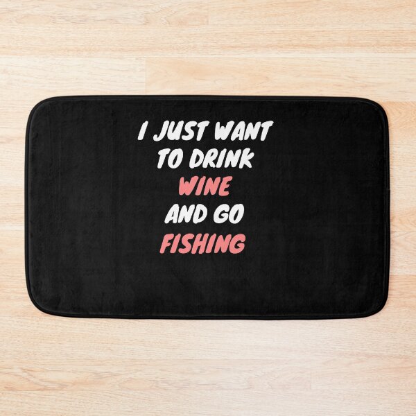 Item preview, Wine and fishing designed and sold by SnowballStep.