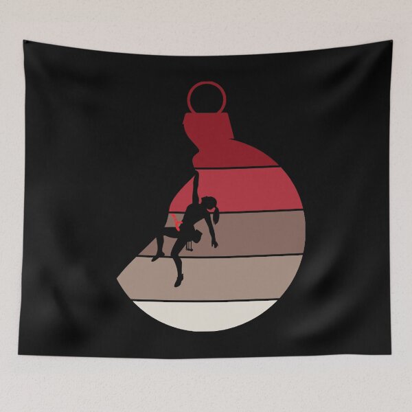 Item preview, Christmas Ornament - Woman Rock Climbing  designed and sold by HeatherPore.