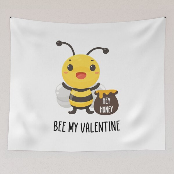 Item preview, Hey Honey Bee My Valentine designed and sold by ArqDezines.