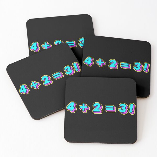 Item preview, 4 + 2 = 3! Plus Operation Equal Factorial - Mathematician Gift designed and sold by yeknow.