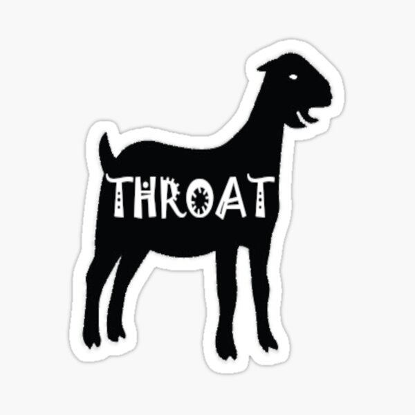Throat Goat Sticker For Sale By Wojedapo Redbubble