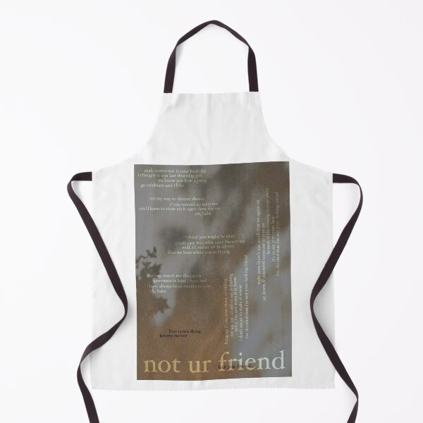 Item preview, not ur friend - love is not dying jeremy zucker typographic designed and sold by hilariffic.
