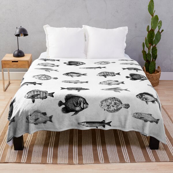 Item preview, Black and white fish designed and sold by Lorie Data.