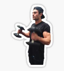 Zac Efron Work Out Sticker