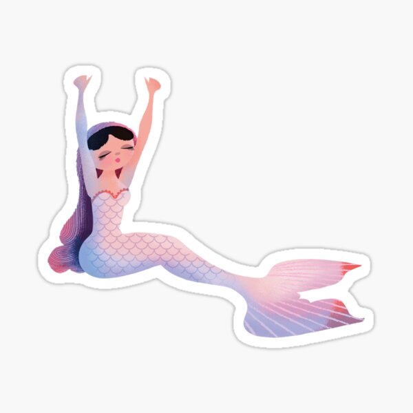 Mermaid Yawning Sticker