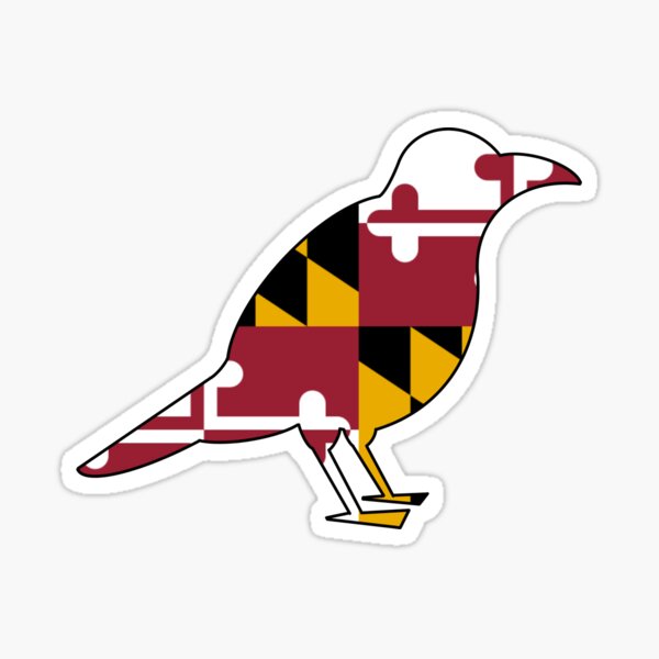 Item preview, Maryland Flag Oriole Sticker designed and sold by mckennabeavan.