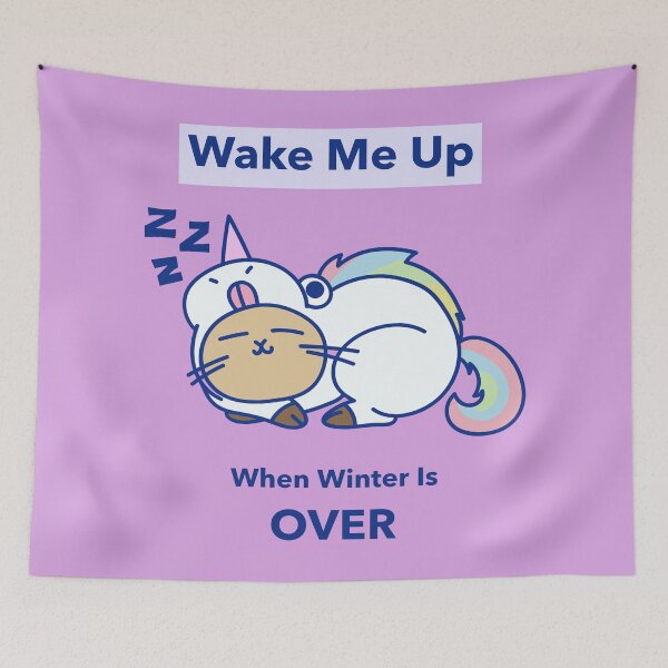 Item preview, Wake Me Up When Winter Is Over designed and sold by Graykat.