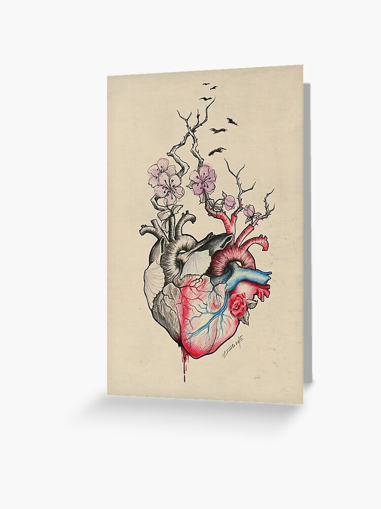 Anatomical heart - Art is Heart Stationery Cards by