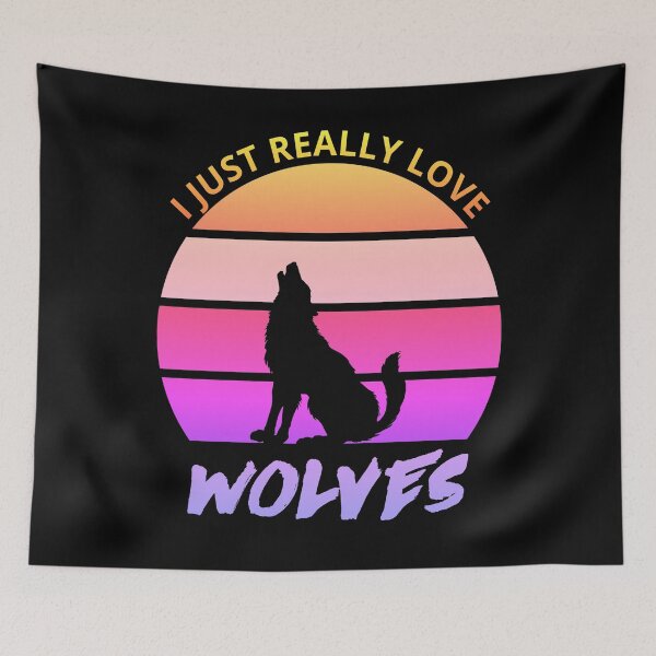 Artikelvorschau, Ich liebe Wölfe wirklich, Wolfsliebhaber entworfen und verkauft von Cute  Pawz.