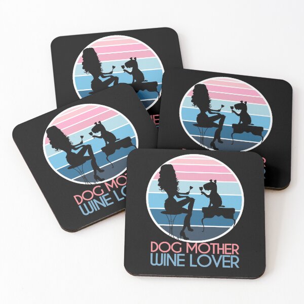 Item preview, Dog Mother Wine Lover designed and sold by MerchActually.
