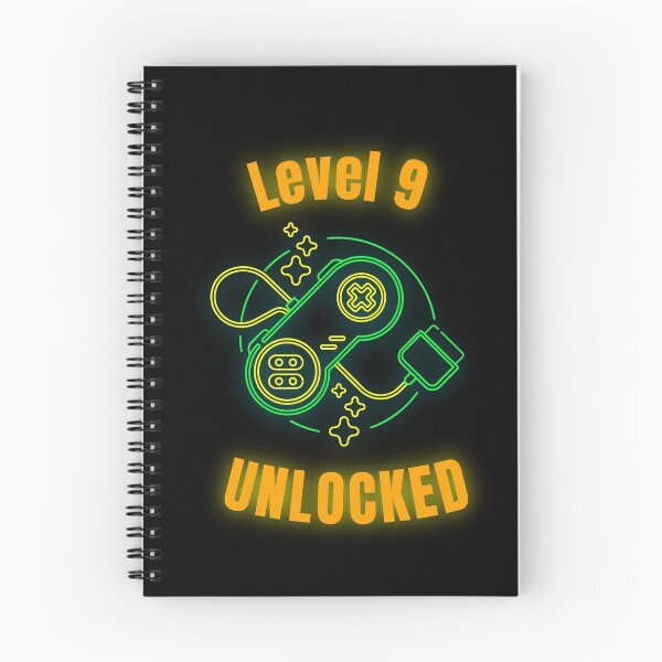 Item preview, Retro Level 9 Unlocked Gamer 9th Birthday designed and sold by thewhitteeguy.