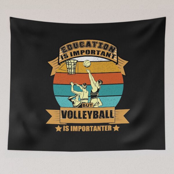 Item preview, Education is important but volleyball designed and sold by Sage86.