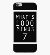 Tokyo Ghoul What's 1000 minus 7 iPhone Case