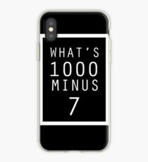 Vinilo o funda para iPhone Ghoul de Tokio ¿Qué es 1000 menos 7?