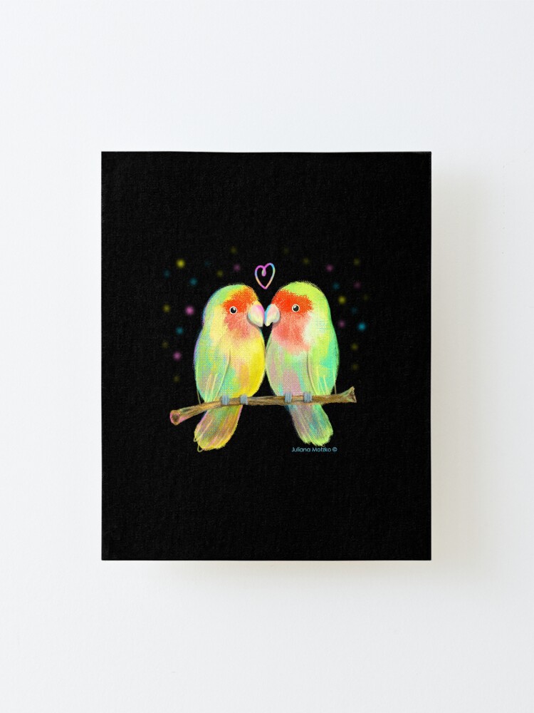 Alternate view of Love Birds Mounted Print