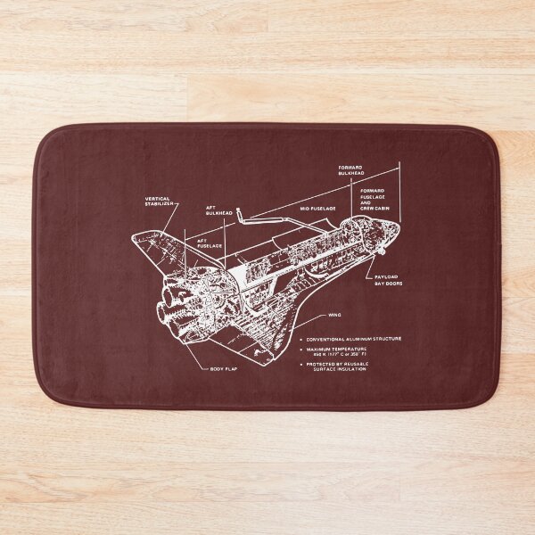 Item preview, NASA Space Shuttle Orbiter Cutout Diagram Illustration  designed and sold by MakiMak.