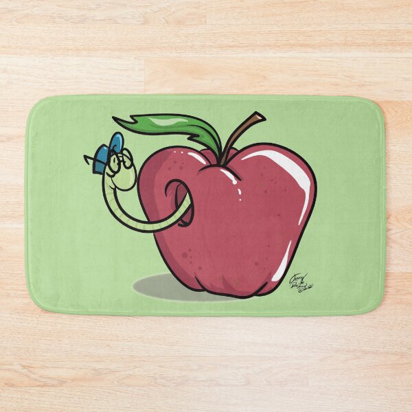 Item preview, Nerdy Apple Worm designed and sold by JohnnyPraize.