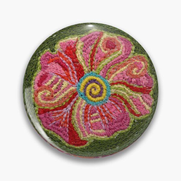 Item preview, Abstract poppy embroidery designed and sold by nighthawkstudio.