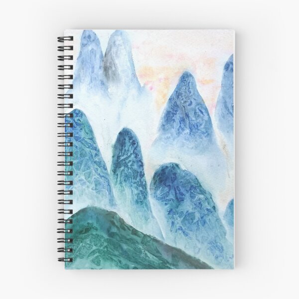Item preview, hand painted dawn in the mountain forest  designed and sold by ColorandColor.