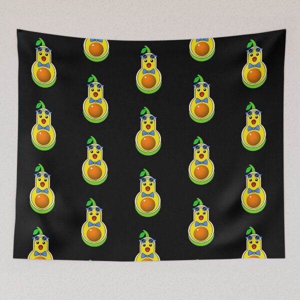 Item preview, Blue Bow Tie Excited Avocado with glasses designed and sold by Design-Focus.