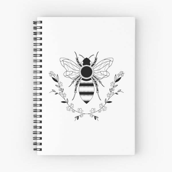 Item preview, BEE AND FLOWERS BLACKWORK designed and sold by VEROCHACIN.