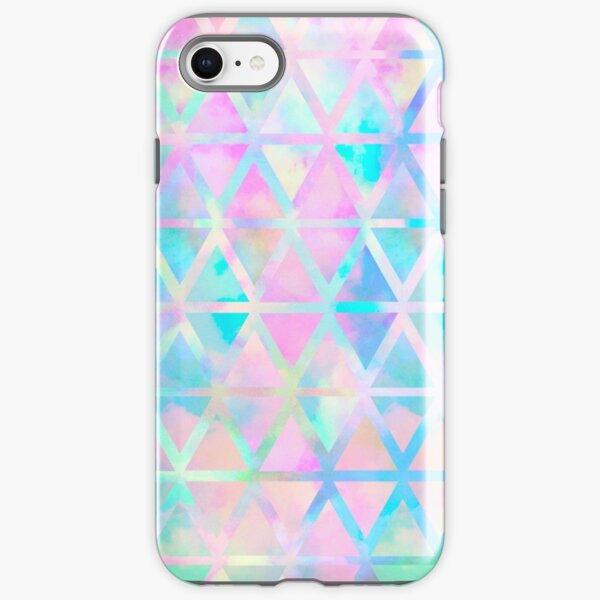 Pink pastel aztec pattern iPhone Tough Case