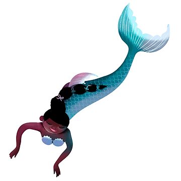 Artwork thumbnail, Diving mermaid by ullamermaid