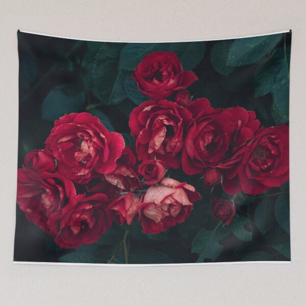 Item preview, Rose Bush Roses Pattern Red Pink Floral designed and sold by WichitaClothing.