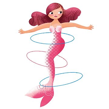 Artwork thumbnail, Happy Hula girls mermaid 1 by ullamermaid