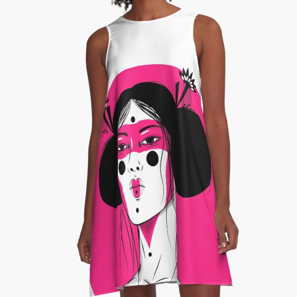 Geisha Style A-Line Dress