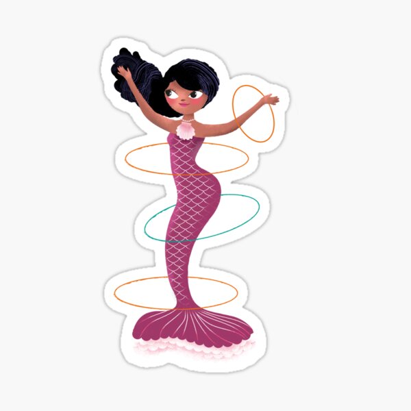 Happy Hula girls mermaid 2 Sticker