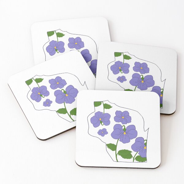Item preview, Wisconsin Outline State Flower designed and sold by alpaulsen18.