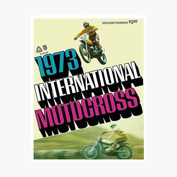 1973 International Motocross Photographic Print