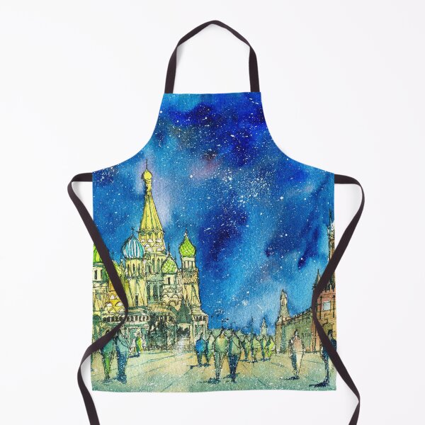 Item preview, Red Square, Moscow - St Basil's and Clock Tower First Snow designed and sold by darrenyeoart.