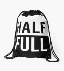 Half Full Drawstring Bag