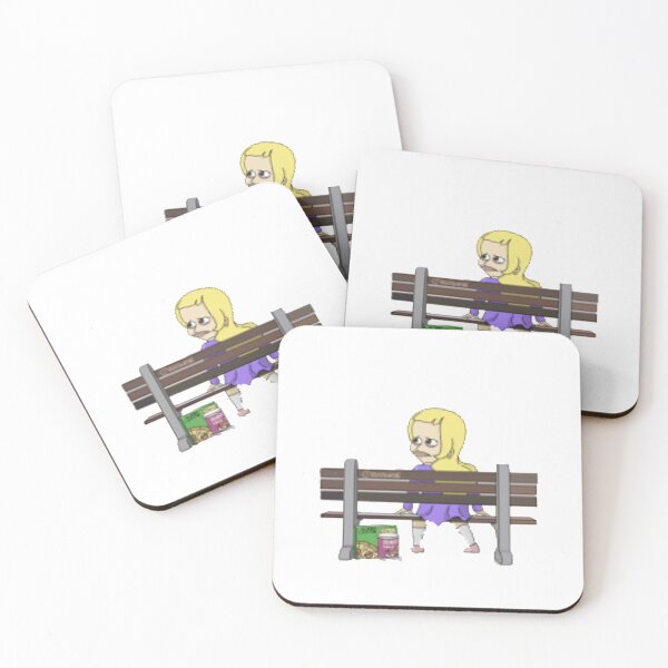 Item preview, Lola sitting on park bench big mouth designed and sold by LYNNEAPUGH.