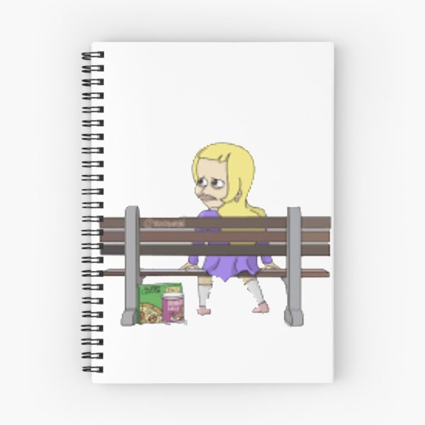 Item preview, Lola sitting on park bench big mouth designed and sold by LYNNEAPUGH.