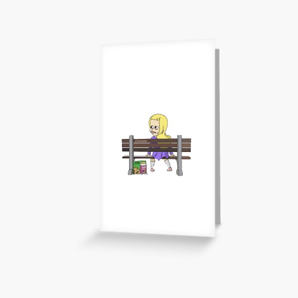 Item preview, Lola sitting on park bench big mouth designed and sold by LYNNEAPUGH.