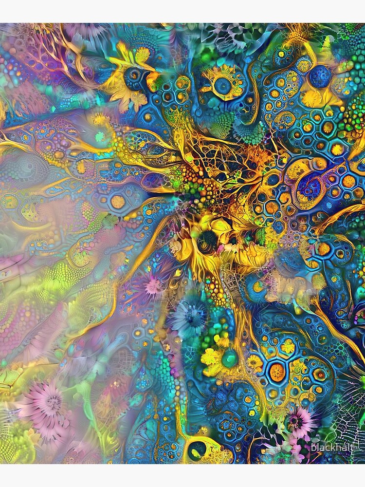 Deepdream floral fractalize abstraction by blackhalt