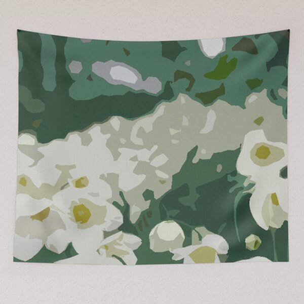 Item preview, Abstract Anemones With the Blues designed and sold by AMGImpressions.