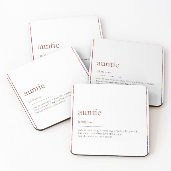 Item preview, AUNTIE 486 Watercolor Map Yoga Quote Definition De designed and sold by vividpixelusa.