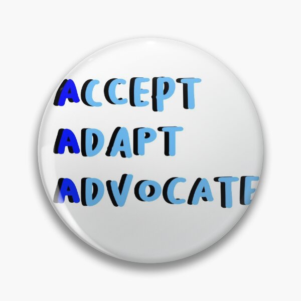 Item preview, accept adapt advocate designed and sold by JocelynCrafts.