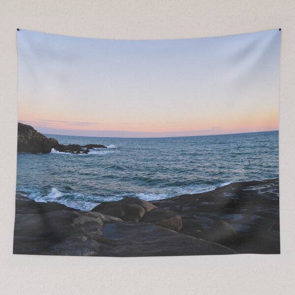Item preview, Beach waves at sunset designed and sold by emmarsheehan.