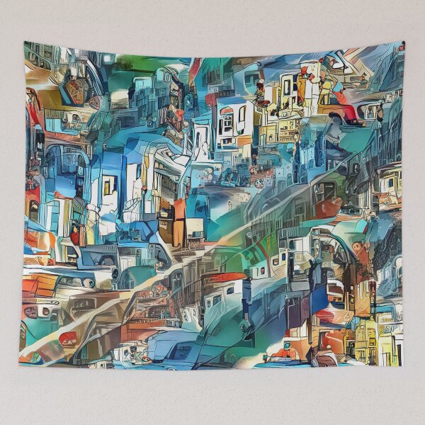 Item preview, Abstract Cityscape designed and sold by IssyDesigns.
