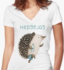 Hedgejog Women's Fitted V-Neck T-Shirt
