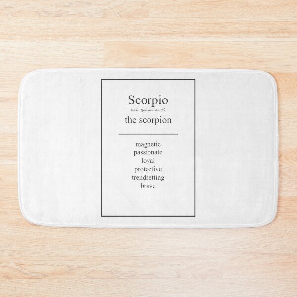 Item preview, Scorpio 484 Watercolor Map Yoga Quote Definition D designed and sold by vividpixelusa.