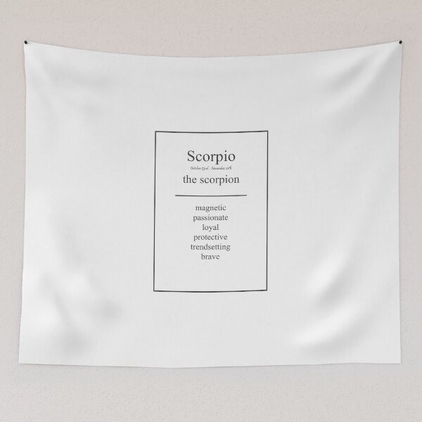 Item preview, Scorpio 484 Watercolor Map Yoga Quote Definition D designed and sold by vividpixelusa.