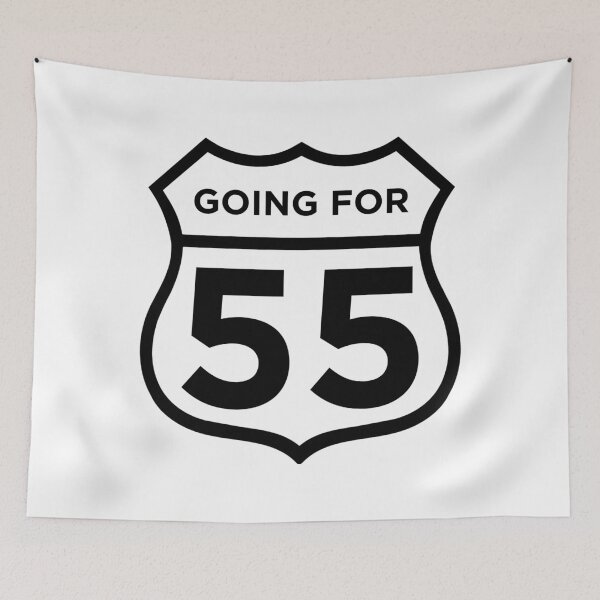 Artikelvorschau, Glasgow Rangers streben 55 an (im Stil der Route 66) entworfen und verkauft von trueblueapparel.