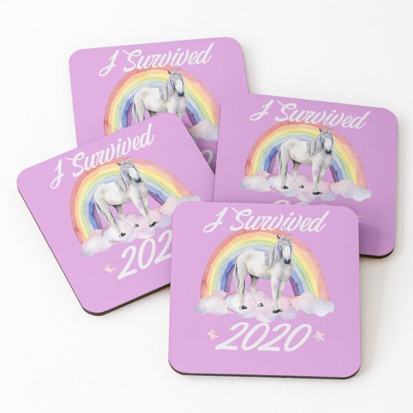Item preview, I Survived 2020 Unicorns and Rainbows - Light Orchid designed and sold by johnta17.