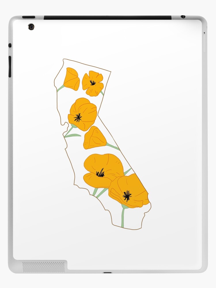 California Outline State Flower | iPad Case & Skin